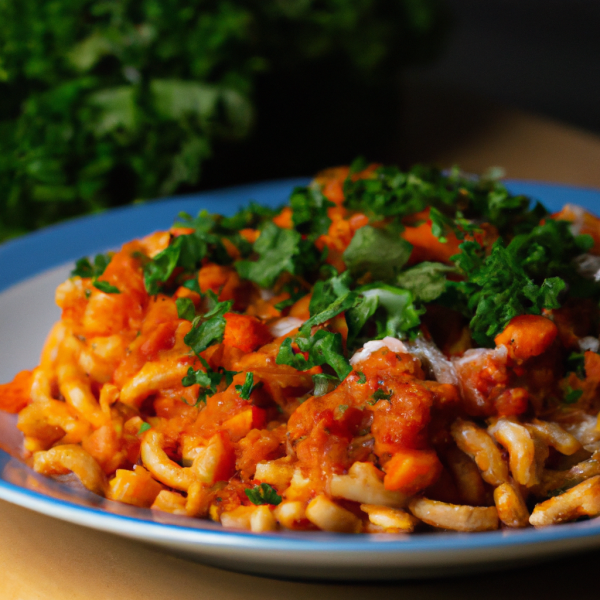 Vegan Pasta and Bean Dish
