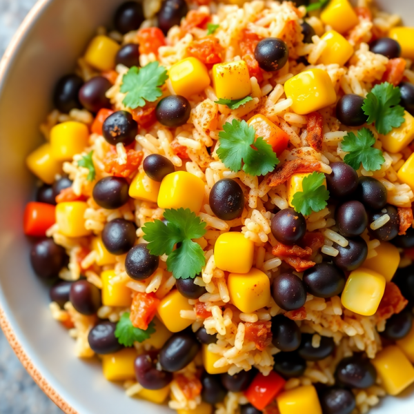 Spiced Rice & Black Bean Medley