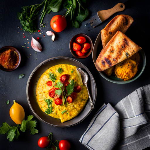 Butter Paneer Masala Omlette
